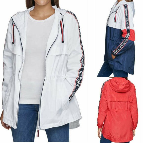 Tommy Hilfiger Ladies Windbreaker Rain Jacket - Picture 5 of 8